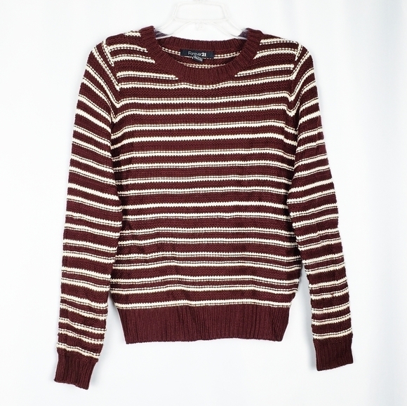 FOREVER 21 striped sweater preppy - Picture 1 of 5